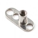 Basis Platte V1 aus Titan 23G Microdermal-Piercing / Dermal Anchor