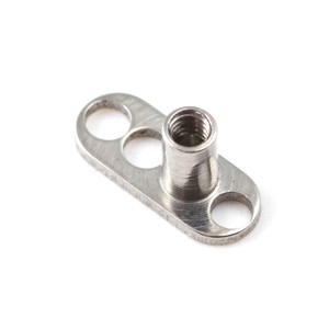 Basis Platte V1 aus Titan 23G Microdermal-Piercing / Dermal Anchor