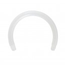 White Circular Barbell Bioflex/Bioplast Bar