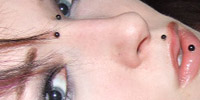 Liste der Piercings im Gesicht