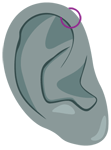 Anti-Helix-Ohrpiercing
