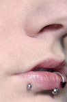 Labret-Piercing