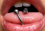 Piercing langue spirale